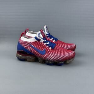 Nike Air Vapormax Flyknit 3 USA White Deep Royal Blue CW5585-100 Women’s Size 8